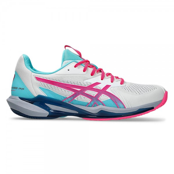 Asics Solution Speed FF 3 Padel Shoes-White & Hot Pink Asics Solution Speed FF 3 Padel Shoes-White & Hot Pink