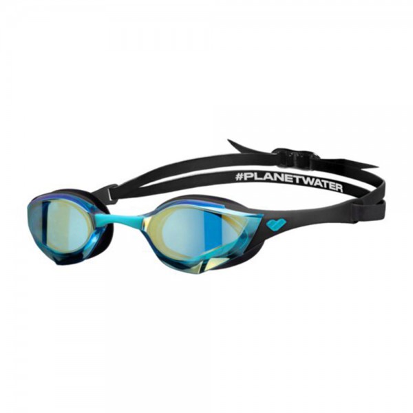 Arena Cobra Edge Swipe Mirror Swimming Goggles-Aqua Black