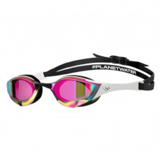 Arena Cobra Edge Swipe Mirror Swimming Goggles-Violet White Black