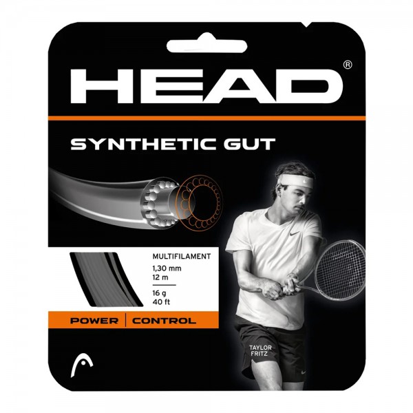 Head Synthetic Gut 16g Tennis String-Black (12M) Head Synthetic Gut 16g Tennis String-Black (12M)