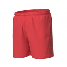 Arena Fundamentals Logo Junior Boxers-Fluo Red Dark Olive