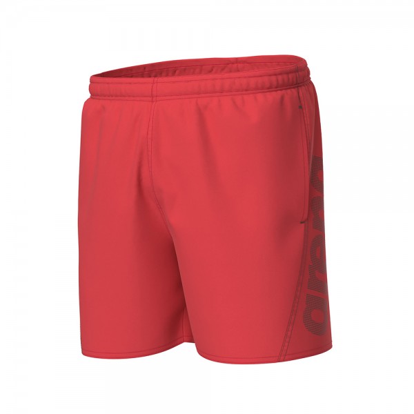 Arena Fundamentals Logo Junior Boxers-Fluo Red Dark Olive