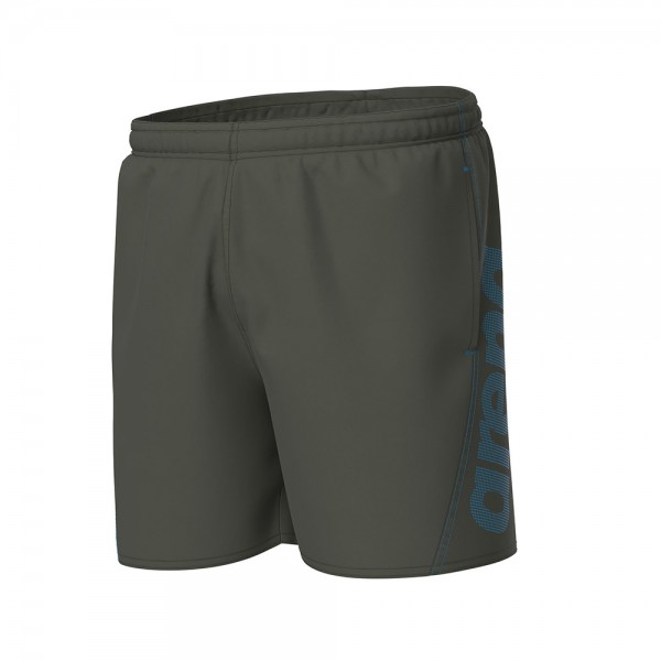 Arena Fundamentals Logo Junior Boxers-Dark Olive Turquoise