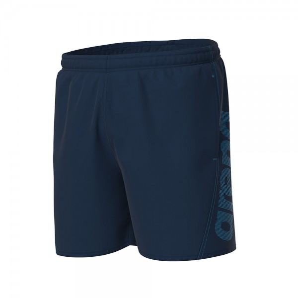 Arena Fundamentals Logo Junior Boxers-Navy Turquoise