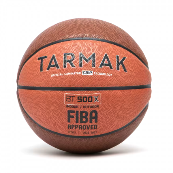 Decathlon Tarmak Adult Basketball BT500 Grip Size 7-FIBA Approved