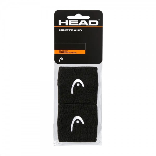 Head Wristband 2,5" (Pair)-Black Head Wristband 2,5" (Pair)-Black