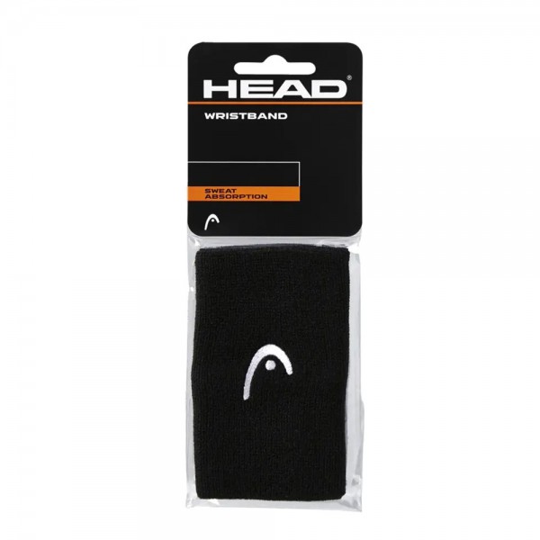 Head Wristband 5" (Pair)-Black Head Wristband 5" (Pair)-Black