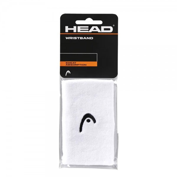 Head  Wristband 5" (Pair)-White