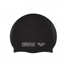Arena Classic Silicone JR Swimming Cap-Black Silver