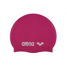 Arena Classic Silicone JR Swimming Cap-Fuchsia White