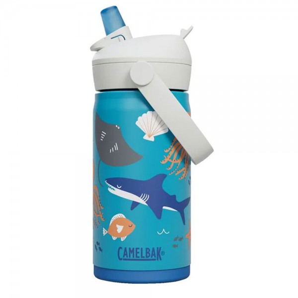 CamelBak Thrive™ Flip Straw Kids 12oz Bottle, Insulated Stainless Steel-Ocean Life
