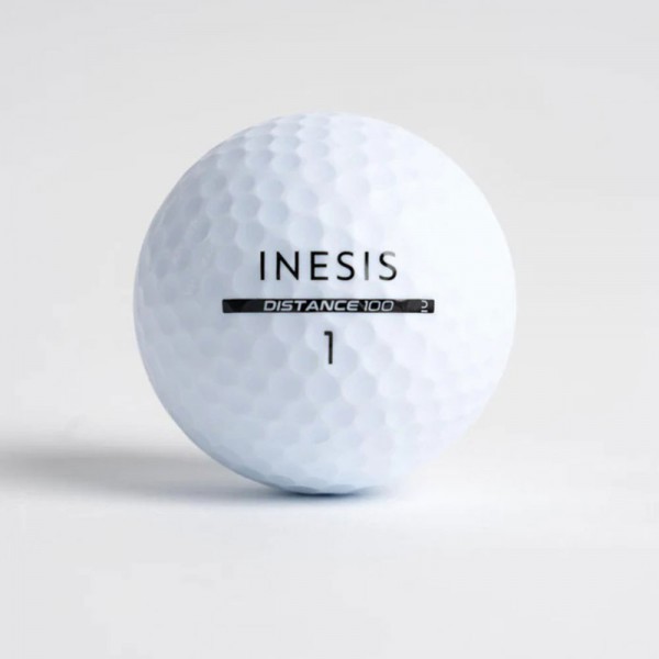 Decathlon-Inesis Distance 100 Golf Ball (Single Ball) - White