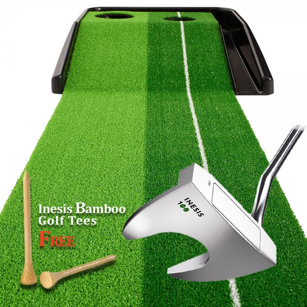 Decathlon-Inesis Putting Practice Device+Golf Putter 34 inches (Free Bamboo Tees)-COMBO DEAL