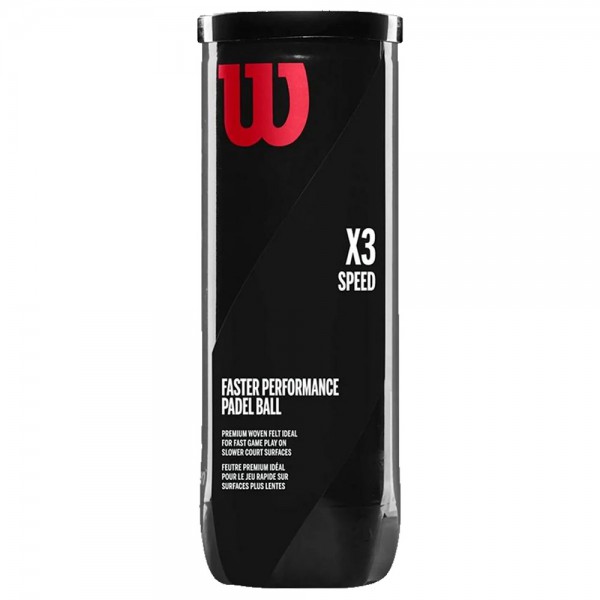 Wilson X3 Speed Padel Balls (3 Balls Pack) Wilson X3 Speed Padel Balls (3 Balls Pack)