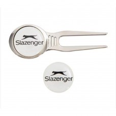 Slazenger Golf Pitchfork Repair Tool with Magnetic Ball Markers