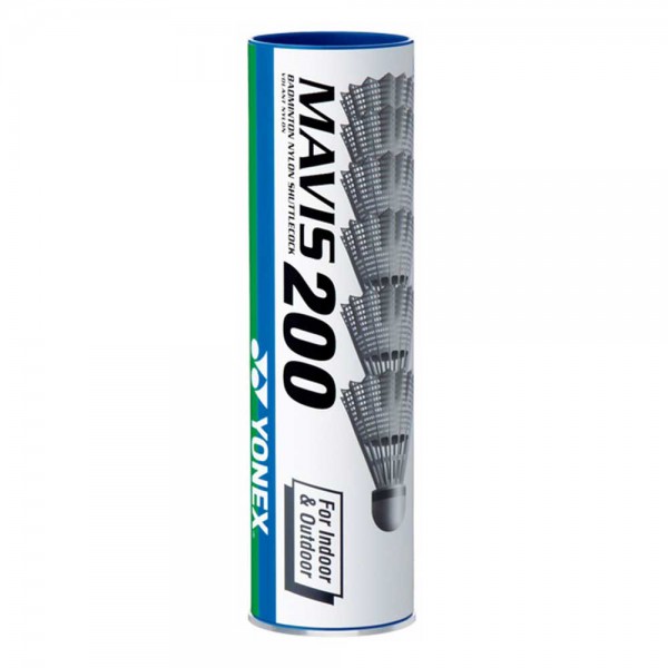 Yonex Mavis 200 White Shuttlecocks-Blue Cap (3 Piece Pack) Yonex Mavis 200 White Shuttlecocks-Blue Cap (3 Piece Pack)