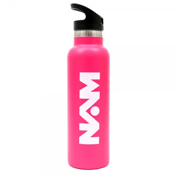Nam Straw Lid Bottle 600ml-Pink Nam Straw Lid Bottle 600ml-Pink