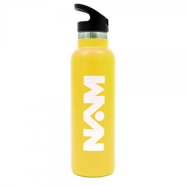 Nam Straw Lid Bottle 600ml-Yellow Nam Straw Lid Bottle 600ml-Yellow