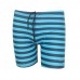 Deko Boy's Striped Swimming Shorts - Blue/Black