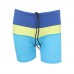 Deko Boy's Striped Swimming Shorts - Blue/Yellow