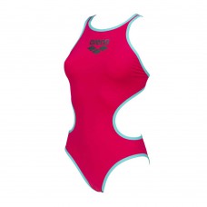 Arena Women's Big Logo Swimming Suit-Freak Rose & Mint