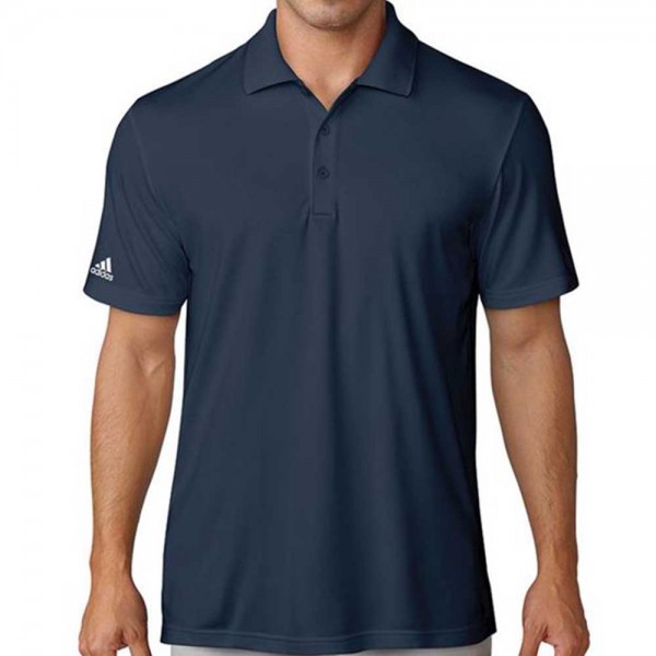 Adidas Mens Performance Stretch Polo Golf Shirt - Navy