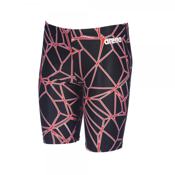 Arena Carbonics Pro Jammers for Juniors-Black&Red