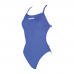 Arena Girl's Solid Lightech Swimming Suit-Royal