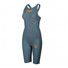 Arena Womens PowerSkin R-EVO One Racing Suit - Grey-Orange