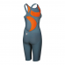 Arena Womens PowerSkin R-EVO One Racing Suit - Grey-Orange