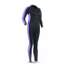 Deko Women Swimming Full Suit (one piece)-Black & Purple