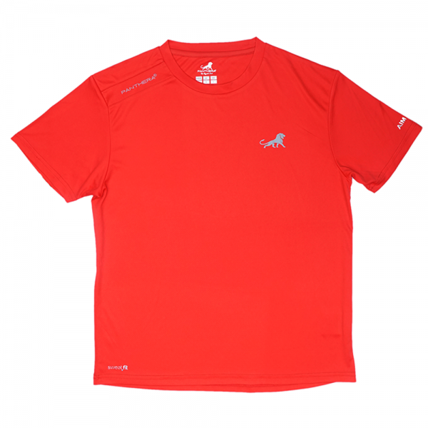 Panthera Men's R Neck Panel T-Shirt - Red