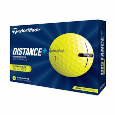 TaylorMade Distance Plus 2021 Golf Balls (12 balls pack) - Yellow