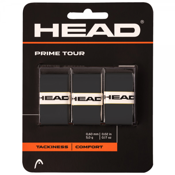 Head Prime Tour OverGrip-Black (3 Pack)