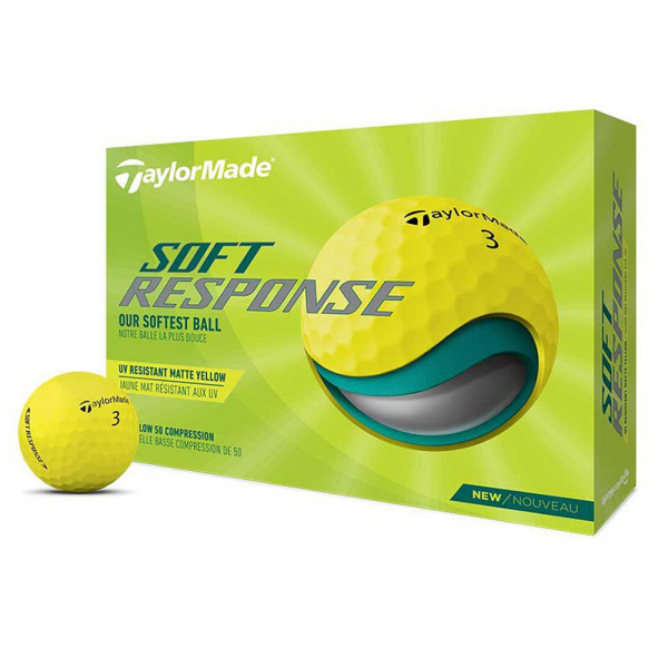 TaylorMade Soft Response Golf Balls (12 Balls Pack) - Yellow