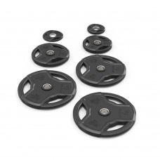 LivePro Premium Olympic Rubber Weight Plates - 2 x 15 kgs