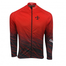 Deko Men Roubaix Winter Cycling Jersey - Black&Red