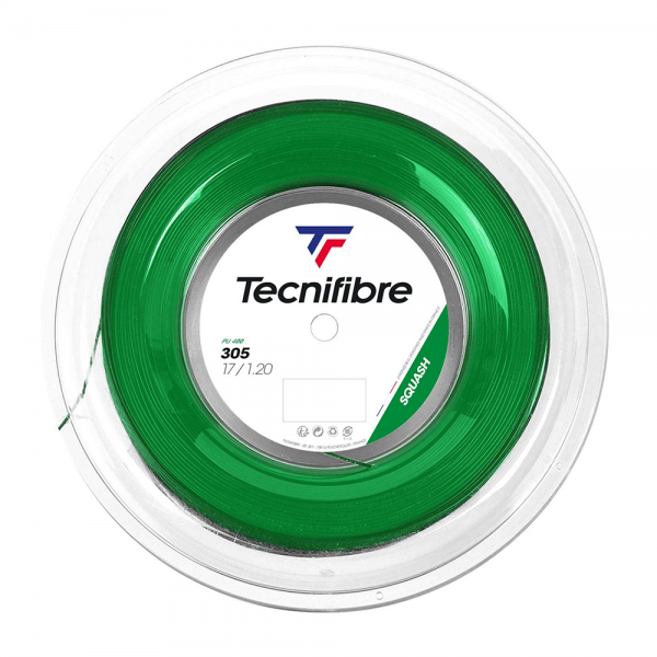 Tecnifibre 305 Green Squash Racket String-17 Gauge-200M Tecnifibre 305 Green Squash Racket String-17 Gauge-200M