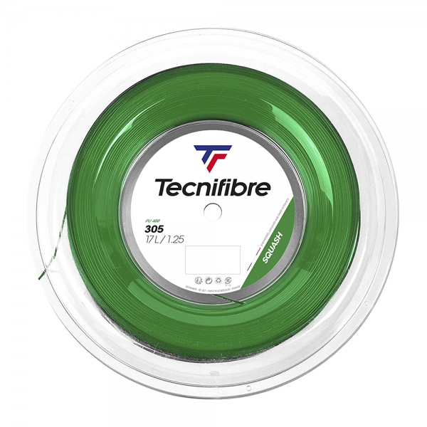 Tecnifibre 305 Green Squash Racket String-17L Gauge-200M
