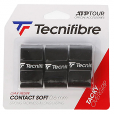 Tecnifibre Contact Soft Overgrip-Black (3 Pack)