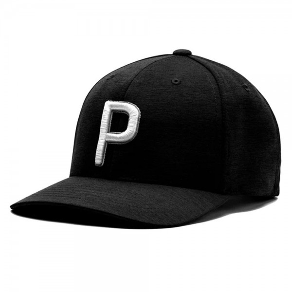 Puma P Snapback Golf Cap - Black