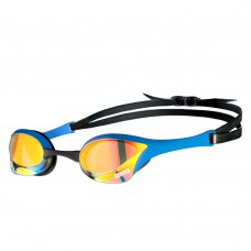 Arena Cobra Ultra Swipe Mirror Swimming Goggles- Yellow Copper Blue