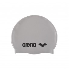 Arena Classic Silicone JR Swimming Cap-Silver Black