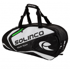 Solinco Tour Racket Bag 6 Pack-White&Black