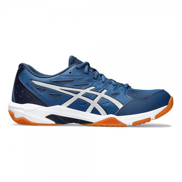 Asics Gel Rocket 11 Indoor Court Shoes-Mako Blue & Pure Silver