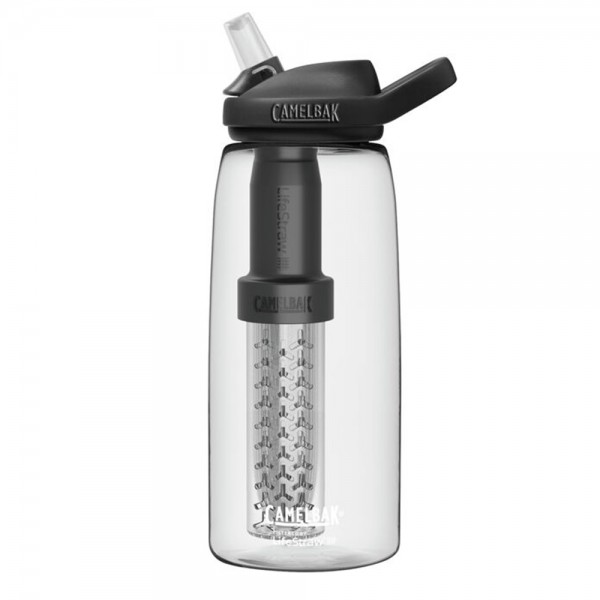 CamelBak eddy+ 32oz Water Bottle, filtered by LifeStraw-Clear CamelBak eddy+ 32oz Water Bottle, filtered by LifeStraw-Clear