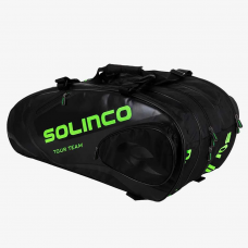 Solinco Tour Racket Bag 15 Pack-Black&Green
