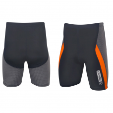 Deko Men Swimming Shorts - Black & Orange