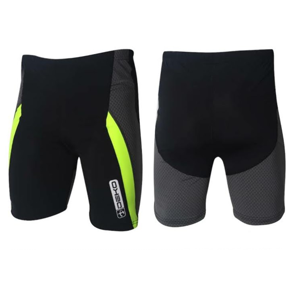 Deko Men Swimming Shorts Black Yellow TheSportStore.pk