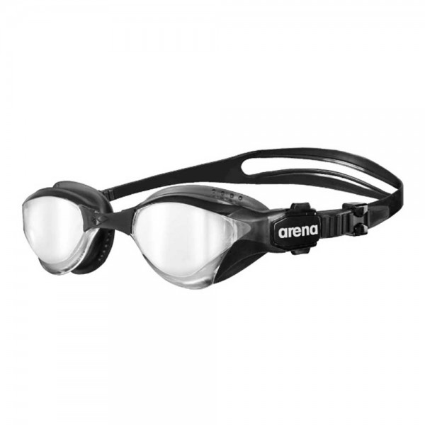 Arena Cobra Tri Mirror Swimming Goggles-Silver, Black, Black